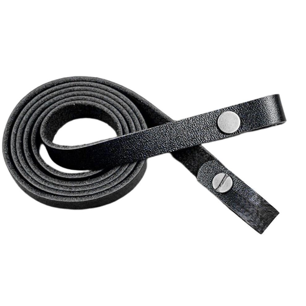 (Black) Genuine Leather Handmade Binocular Dc Camera Shoulder Neck Case Strap New Tw