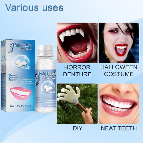 Temporary Tooth Repair Kit Resin Fix Broken False Teeth Fill Gaps Dental Denture 1