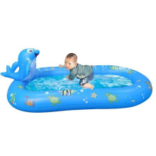 (B) Inflatable Pool For Kids Animal Children Spray Pool Multipurpose Inflatable Blow Up Pool Space-Saving Pool For Garden Home