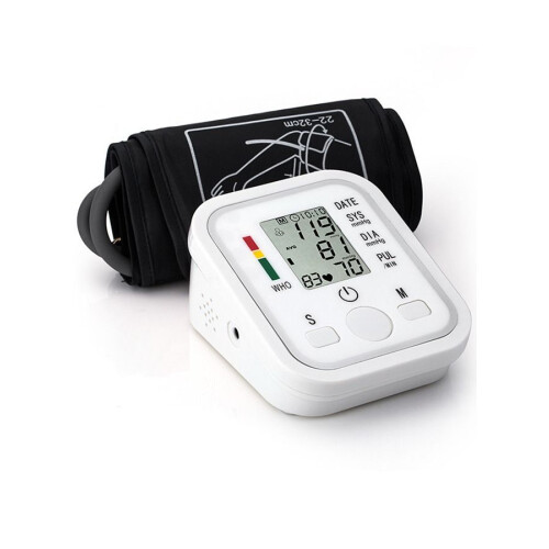 Portable Blood Pressure Monitor Household Sphygmomanometer Arm Band Type Digital Electronic Tonometer