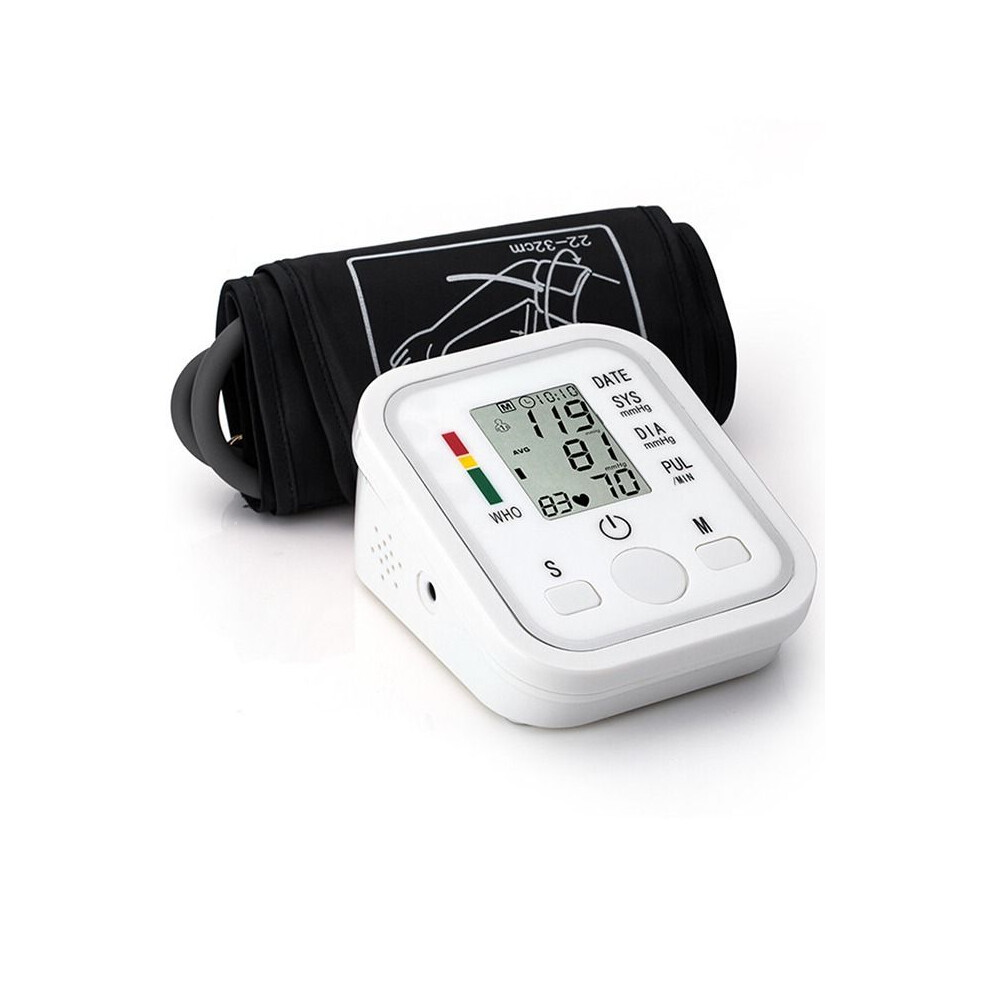 Portable Blood Pressure Monitor Household Sphygmomanometer Arm Band Type Digital Electronic Tonometer