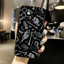 (Style 05, For iphone 11Pro) Skeleton Phone Case For iphone 12/13/14/15 Pro Max