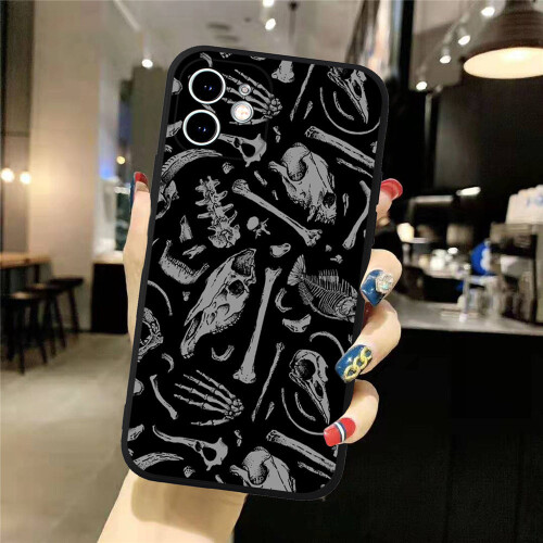 (Style 05, For iphone 11Pro) Skeleton Phone Case For iphone 12/13/14/15 Pro Max