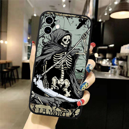 (Style 10, For iphone 11Pro) Skeleton Phone Case For iphone 12/13/14/15 Pro Max