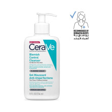 CeraVe Blemish Control Face Cleanser 236ml|2% Salicylic & Niacinamide Acid & Ceramides|Blemish-Prone Skin|Acne Treatment Face Wash|Non-Comedogenic
