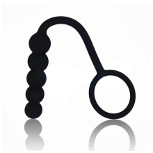 (Black-Model C) Black Cock Anal Vibrator Male Testicle Penis Ring Men