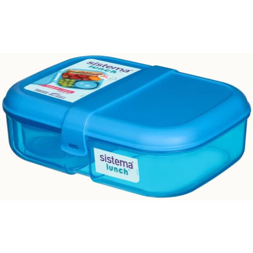 Sistema Sistema Ribbon Lunch Box 1.1 Litres With 130ml Mini Bite - Assorted