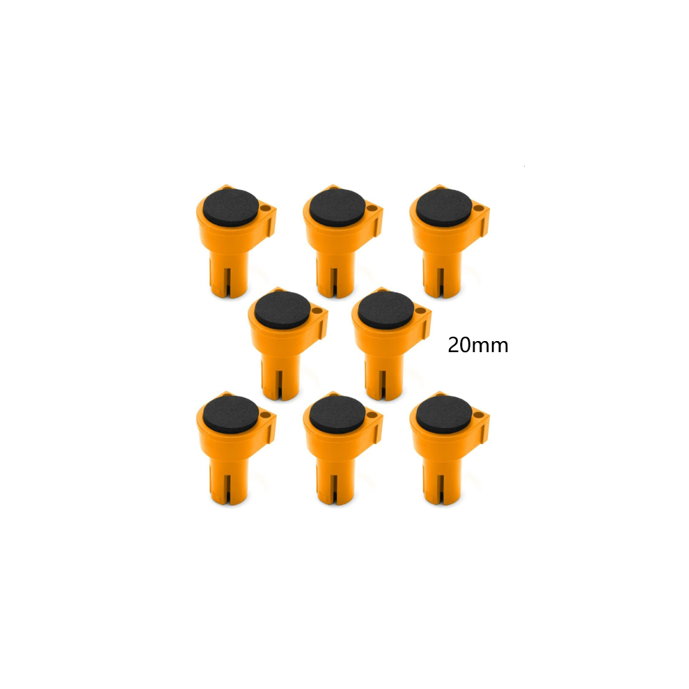 (20Mm) 8Pcs Workbench Peg Brake Stops Clamp 19Mm 20Mm Eva Rubber Bench Dog Woodworking Tool For Workbench Holes Anti-Slip 6935462223657