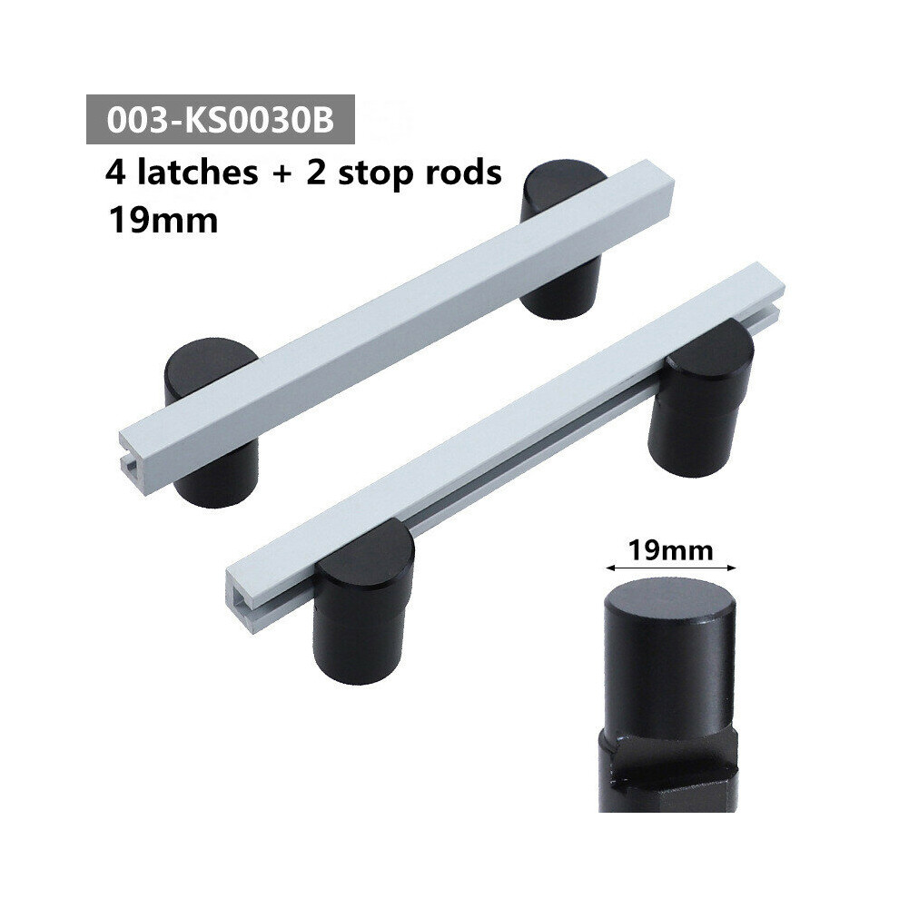 (19Mm) 2Pack Aluminum Alloy Workbench Planing Stop Board Woodworking Table Baffle Plate Quick Release Limit Block Stop Rod Table Stop For Desktop Work 6935462223725