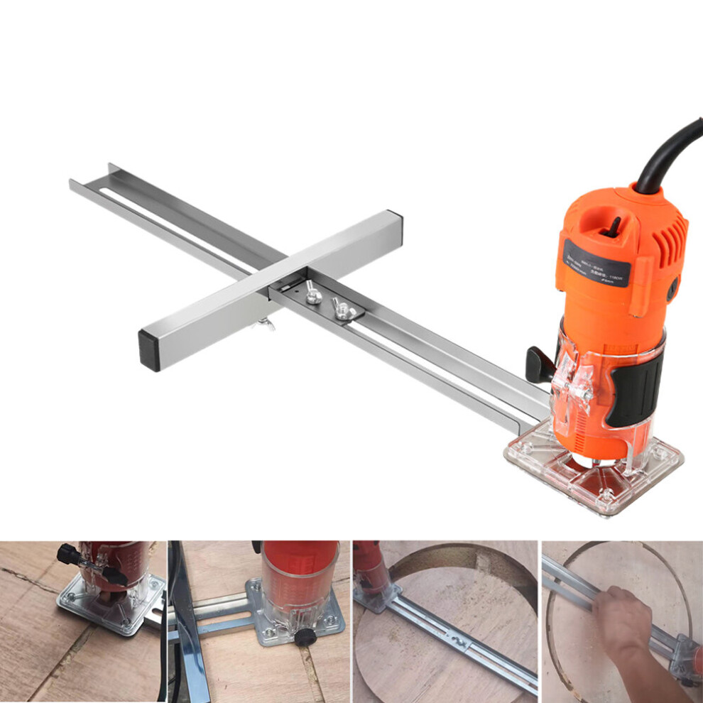 Woodworking Wood Milling Machine Router Edge Guide Trimmer Guide Positioning Cutting Board Tool 6935462223992