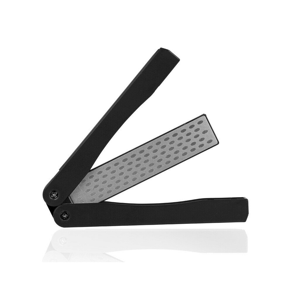 (Black) Dmd Portable Double Side Grindstone Professional Kitchen Sharpener For Pocket Folding Knife Sharpening Stone Sharpener Diamond 6935462225132