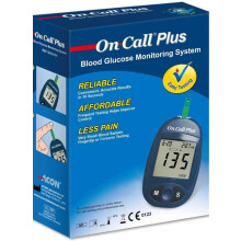 On Call Plus Blood Glucose Meter: Accurate Diabetic Monitoring Device for Self-Care Management, Quick Results, Portable, User-Friendly