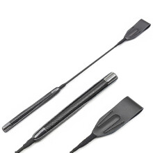 Genuine Leather 18" Real Riding Crop English Whip With Genuine Leather Top