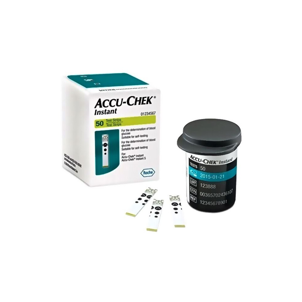 White 50-Piece Instant Blood Glucose Test Strip Set Accurate Diabetic Monitoring Supplies For Glucometer, Diabetes Care
