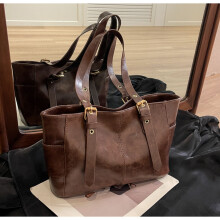 (Coffee) Convenient And Durable Women Shoulder Bag Fashionable Versatile Street Style