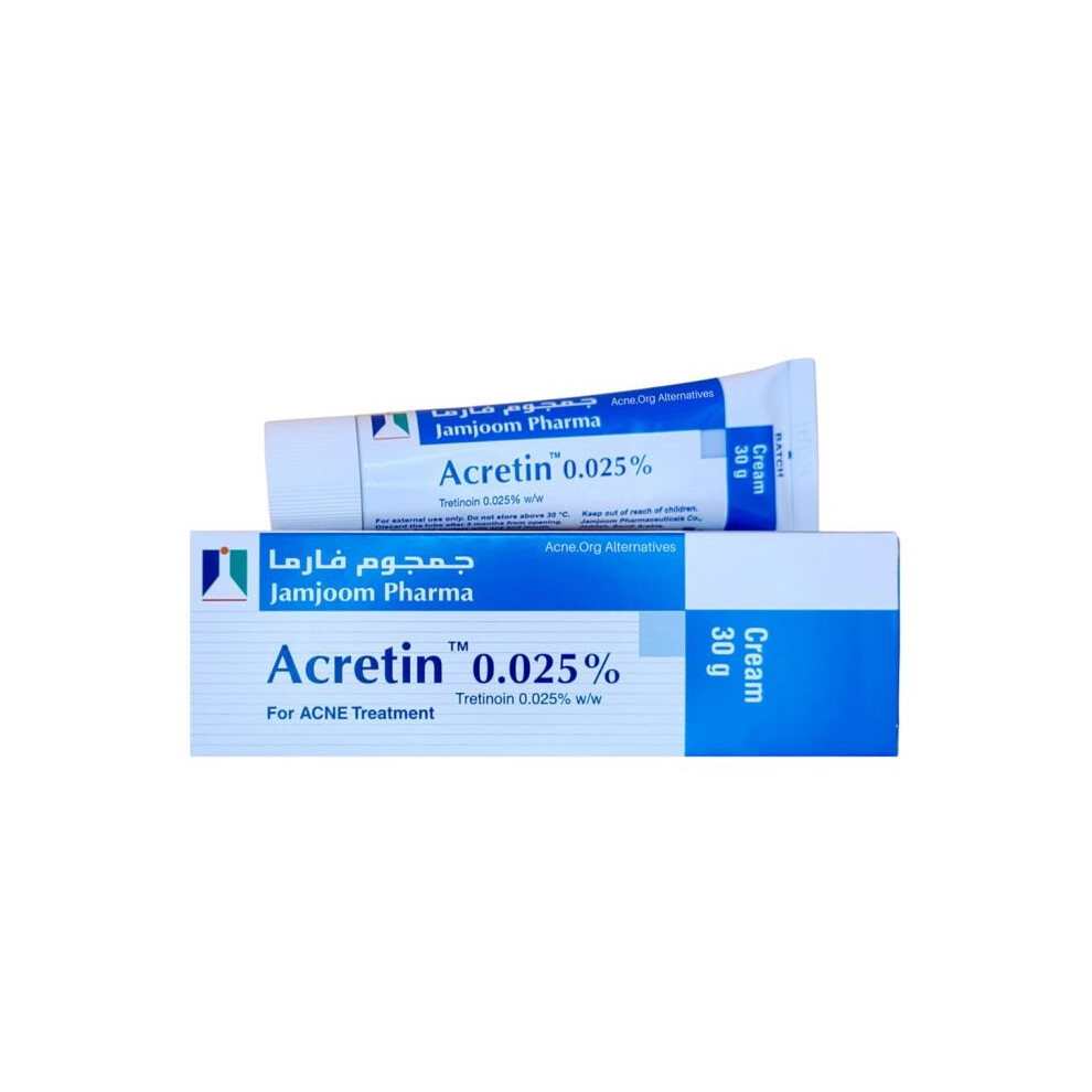 Acretin 0.025% Topical Cream For Acne Treatment 30g