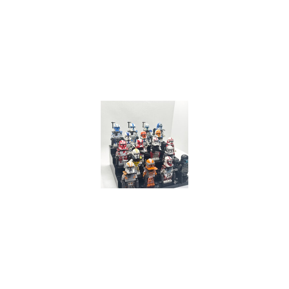 Sunvivid 17Pcs Clone Trooper Squads Star Wars 501St 212Th Ect. Legions Mini-Figures Clone War Collectible Figures Rex Clone Jesse New Minature Toy's
