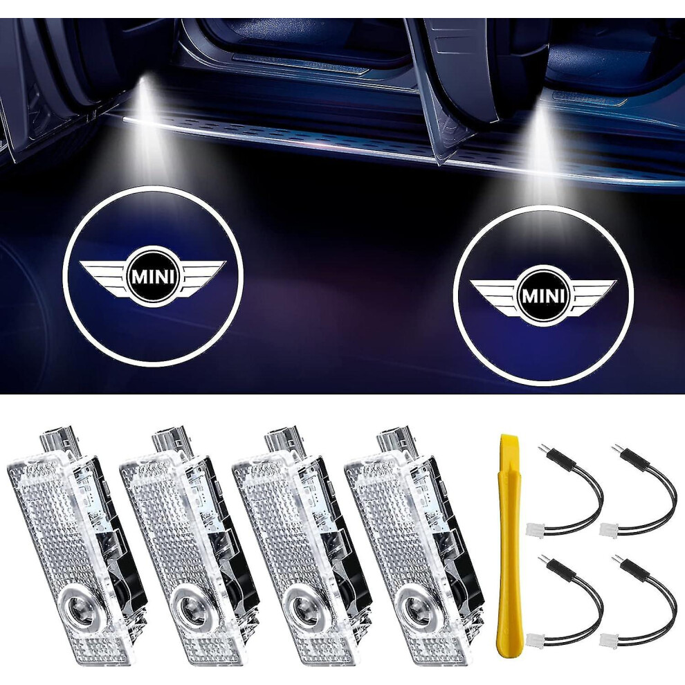 4Pcs Car Door Projector S Logo For R50/52/53/55/56/57/58/59/60/61, F54/55/56/57/60 Light 9362098028504
