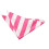 Hot Pink and White Striped Pocket Square 1