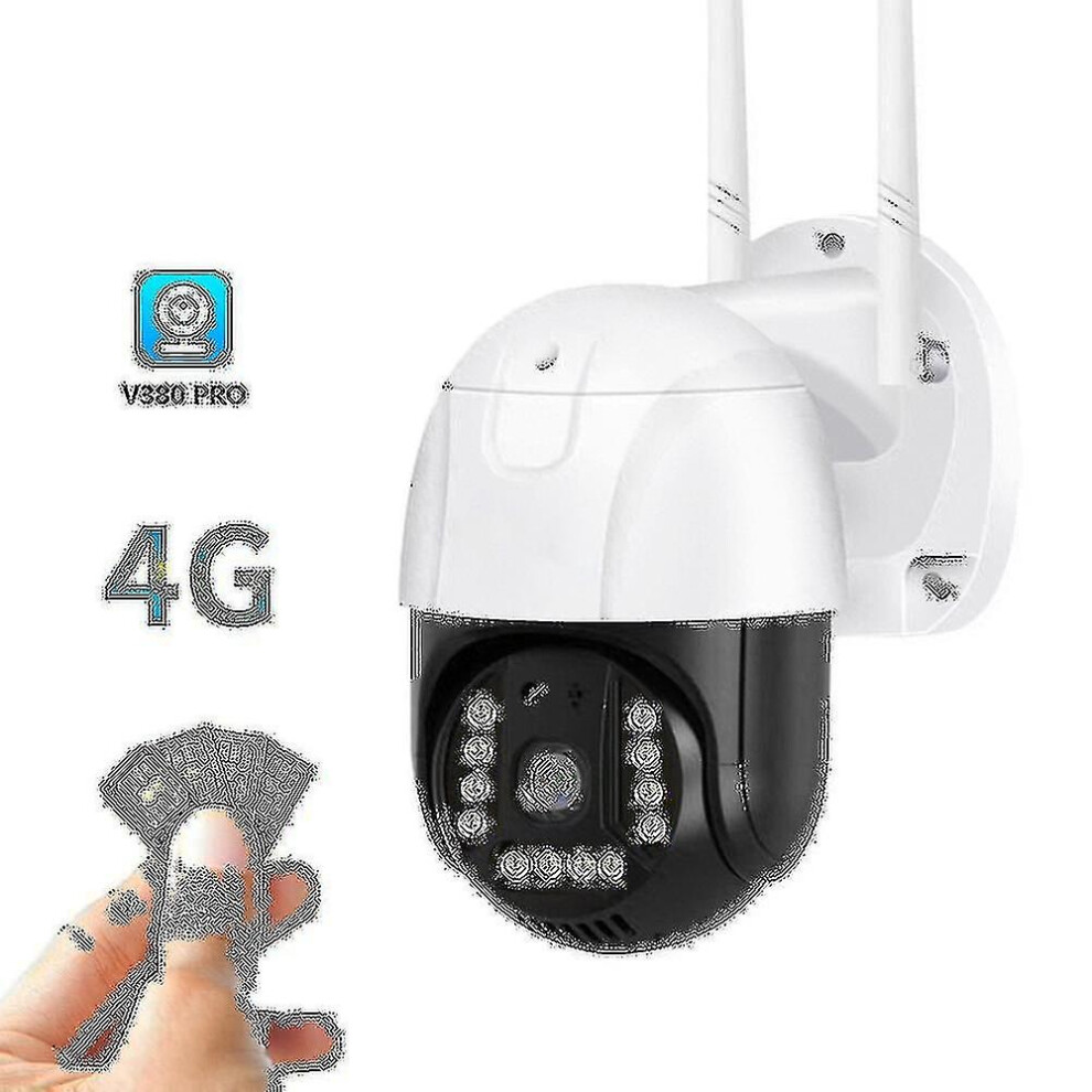 Outdoor Surveillance Camera 4G Gsm Sim V380 Pro 1080P Cloud 4X Zoom Ip66 Security Protection Wireles 9362098030989