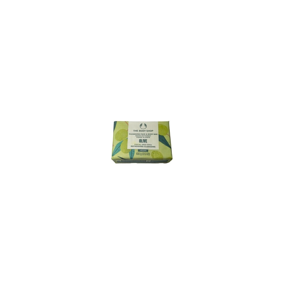 The Body Shop - Olive Cleansing Face & Body Bar - Tuhé mýdlo na obličej a tělo 100.0g