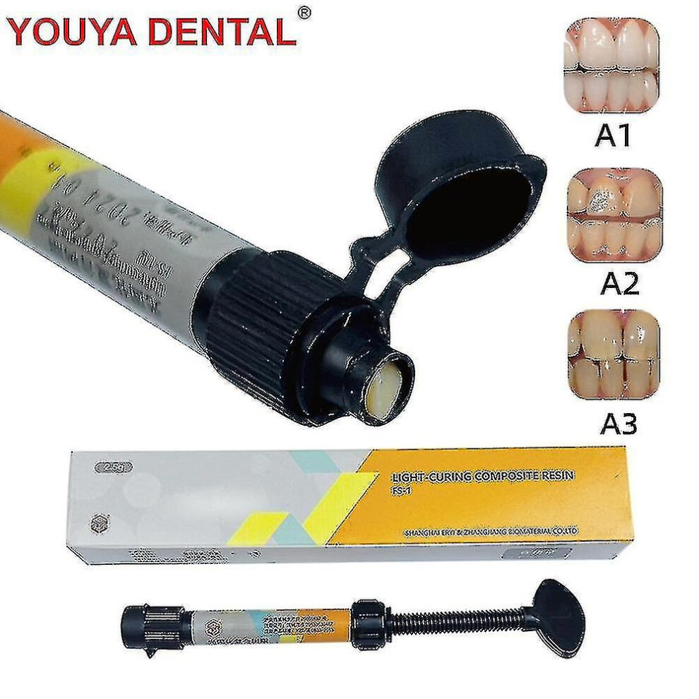Light (1Pcs A3) 1Pc 2.5G Dental Resin For Fillings And Restorations Materials Curing Composite Resin New Dentistry Denfil Syringe A1 A2 A3