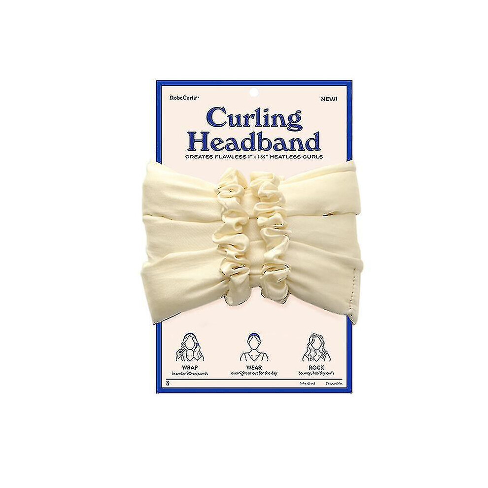 (champagne) Robecurls,heatless Hair Curler Heatless Curls Headband