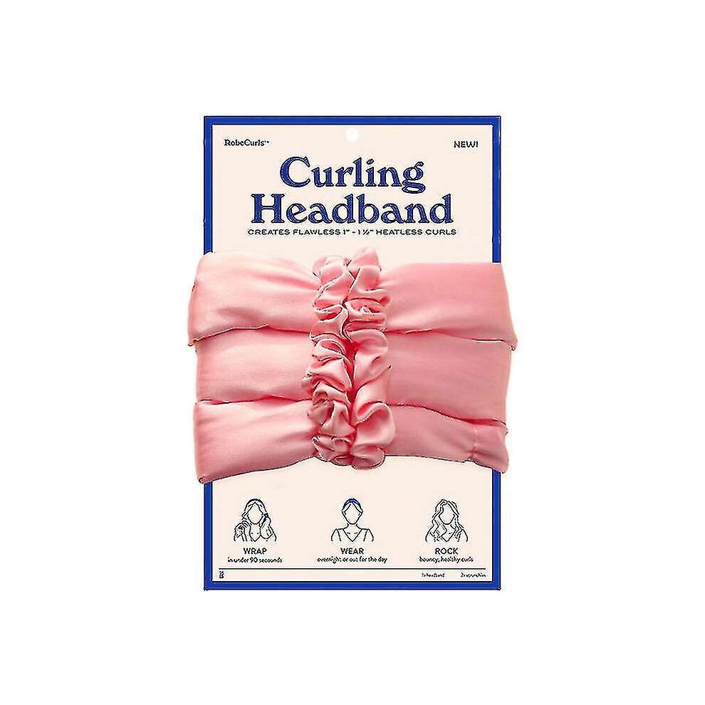 Pink (Pink) Robecurls,Heatless Hair Curler Heatless Curls Headband