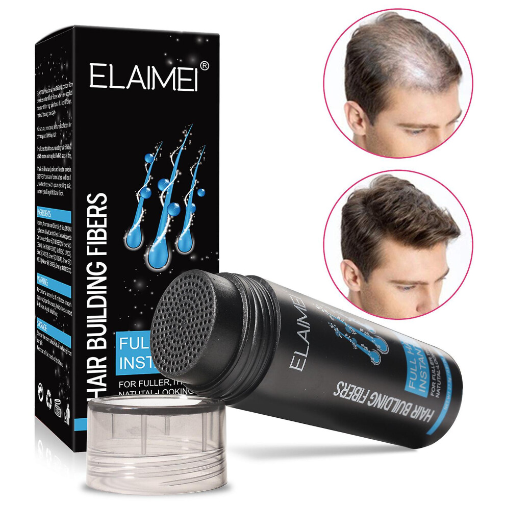 Dark/Brown ( Brown) Hair Building Fibers For Instantly Fuller Hair, Fill In Fine Or Thinning Hair, Instantly Thicker Looking Hair, Hair Building Fibers For M