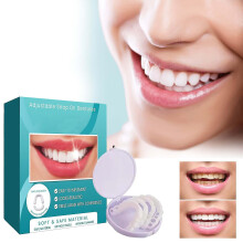 (1 pairs) Adjustable Snap-on Dentures, Veneers Denture Braces Plus Denture Cases, Temporary Fillings Braces Interdental Fillings Straightening Dentures Kit