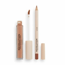 Makeup Revolution London, Lip Contour Kit, Lover, Lip Gloss & Liner Duo, 1x1ml, 1x1g
