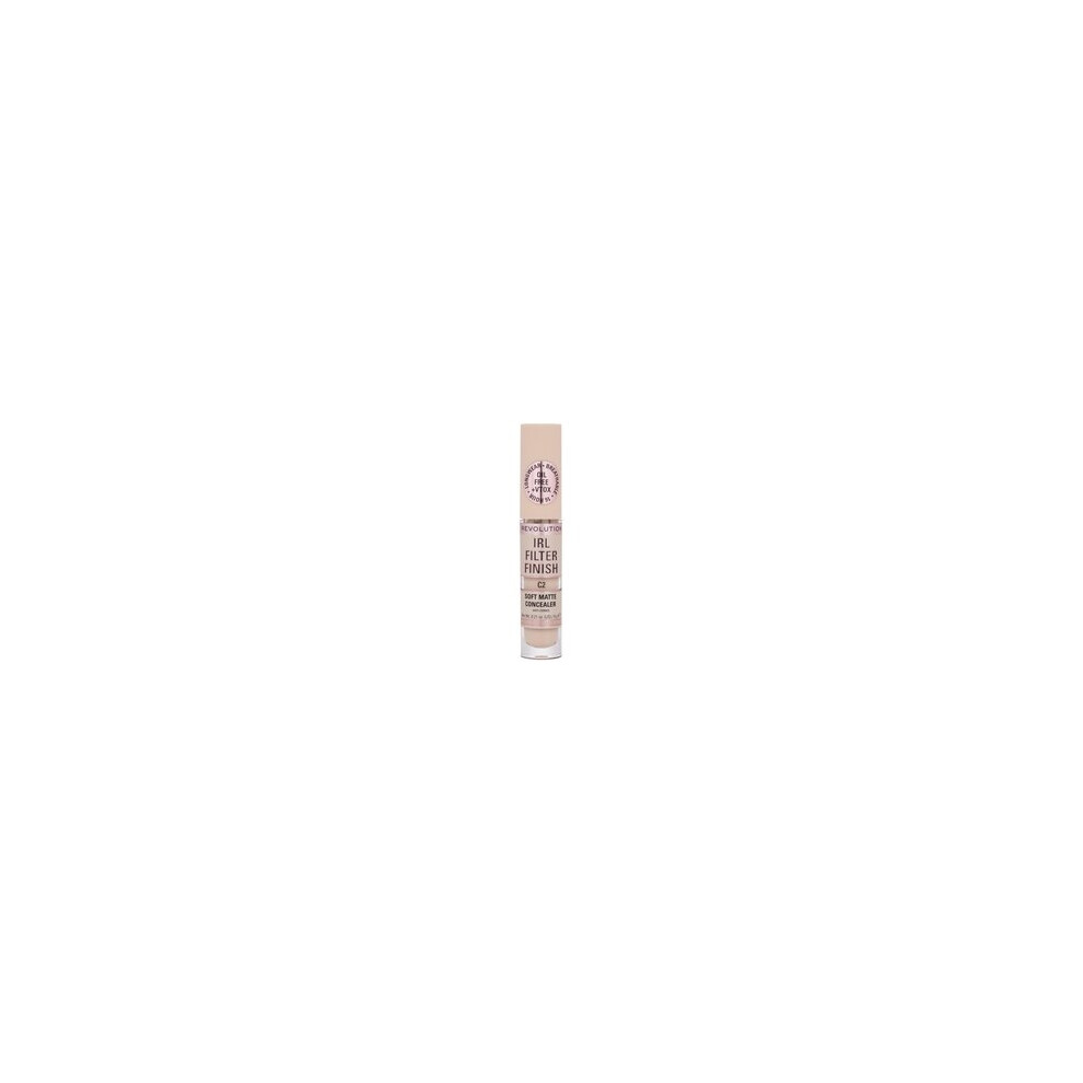 Makeup Revolution IRL Filter Finish Concealer, Medium to Full Coverage, Matte Finish, C4, Light Skin Tones, 6g - Image 5