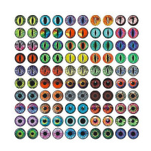 100pcs Eyes Glass Cabochon For Clay Doll Diy Making Sculptures Props Craft