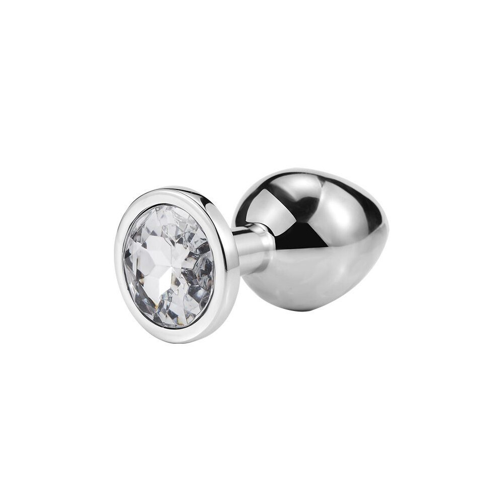 (White) Metal Anal Toys Vibrator Women Adult Sex Butt Plug Stainles Steel Anal Plug