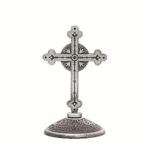 (Light Grey) Jesus Cross Home Decor Vintage Catholic Metal Christ Jesus Icon Decoration Orthodox Religious Church Utensils Christmas Gift