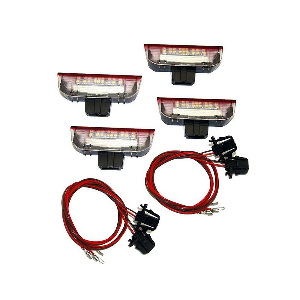 4Pcs Car Led Door Warning Welcome Projector For Golf 6 7 Mk5 Mk6 B6 B7 Cc Light 9362098043927