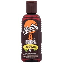 Malibu - Bronzing Tanning Oil Coconut SPF8 - Voděodolný opalovací olej s kokosovým olejem 100ml