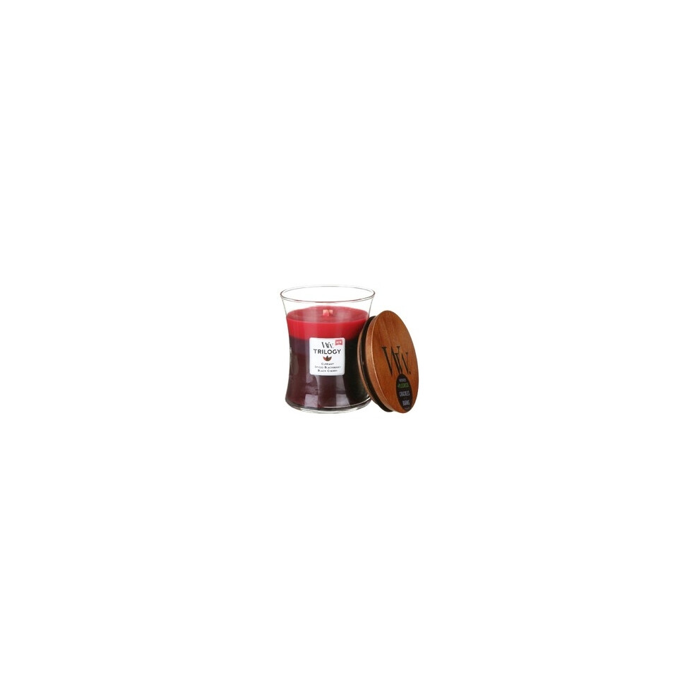 Woodwick - Sun Ripened Berries Trilogy Vase (Berry Ripening In The Sun) - Scented Candle 275.0G