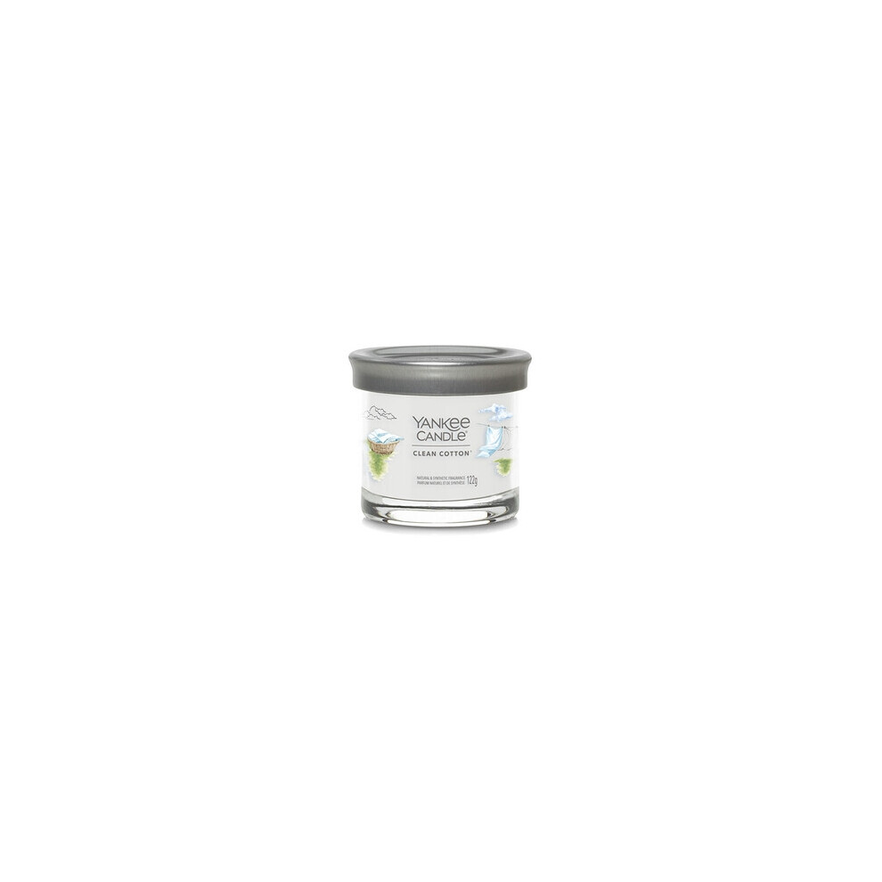 Yankee Candle - Clean Cotton Signanture Tumbler Candle ( ÄistÃ¡ bavlna ) - VonnÃ¡ svÃ­Äka 340.0g