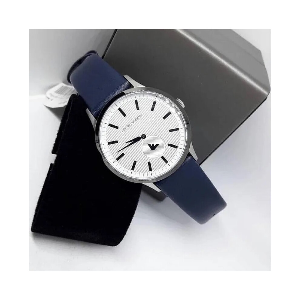 Emporio Armani Men's Analogue Quartz Watch with Leather Strap AR11119