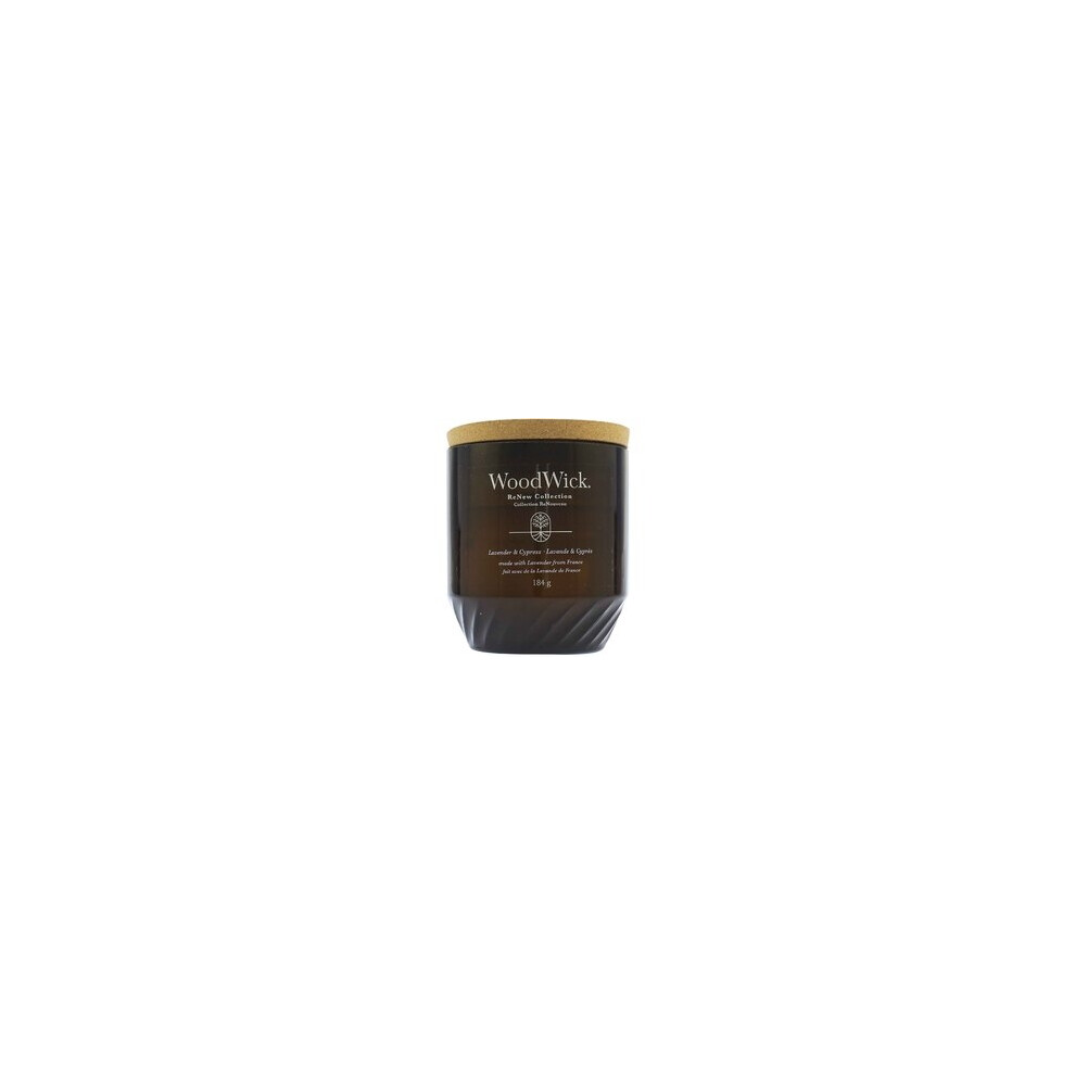 WoodWick - ReNew Lavender & Cypress Candle ( levandule a cypřiš ) - Vonná svíčka 184.0g