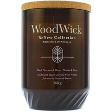 WoodWick - Große ReNew Kerze Schwarze Johannisbeere und Rose (368g)