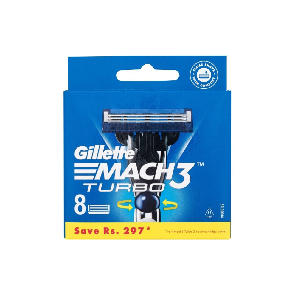 Gillette - Mach3 Turbo - For Men, 8 pc