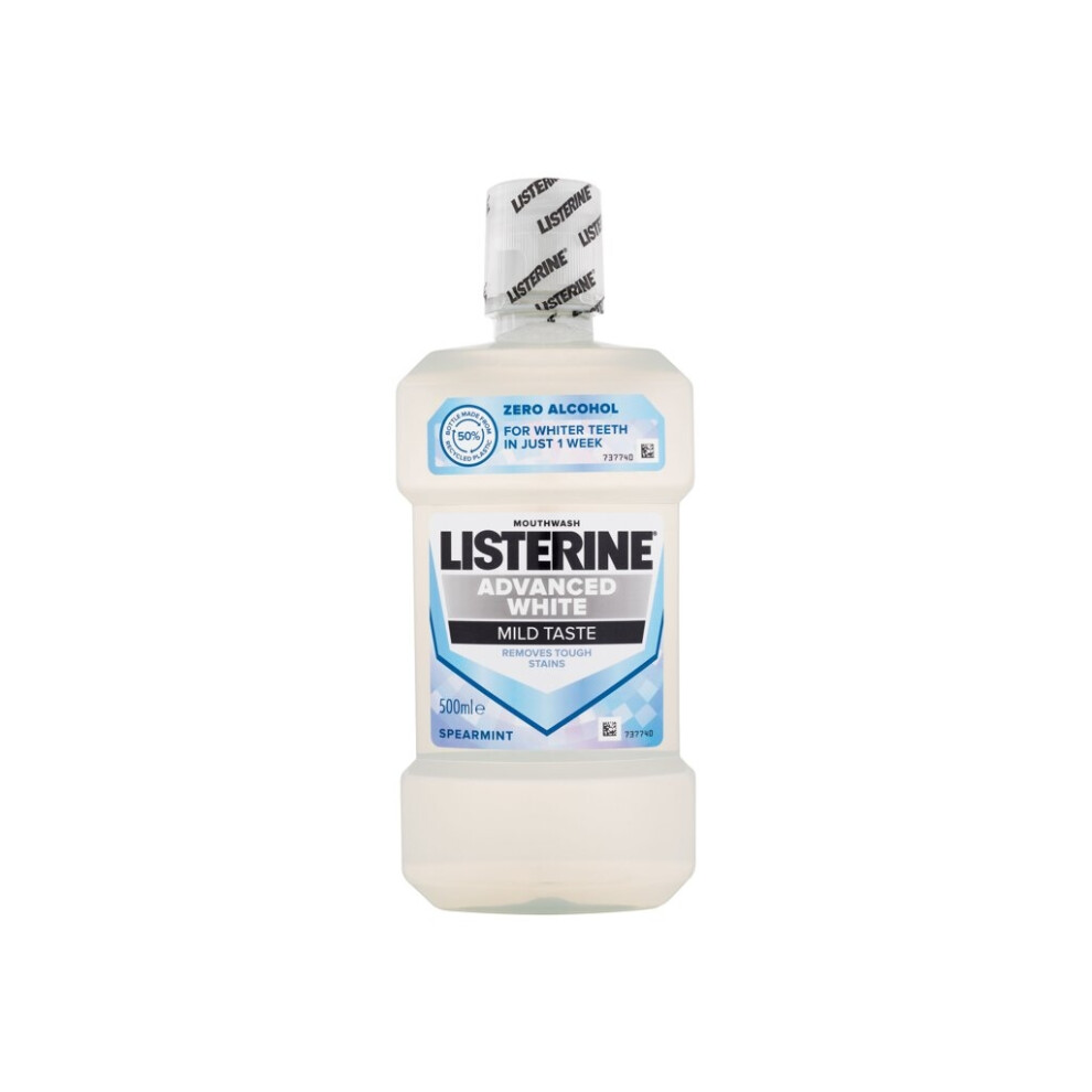 Listerine - Advanced White Mild Taste Mouthwash - Unisex, 500 ml