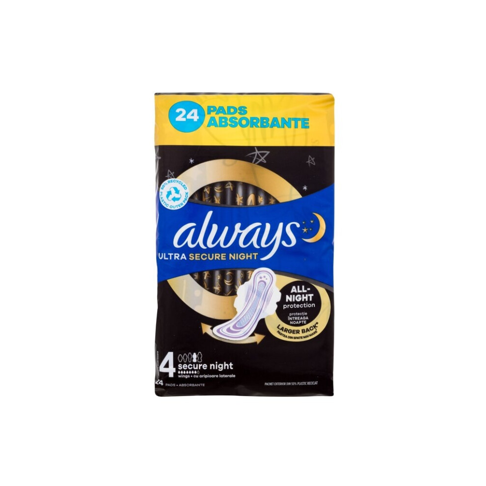 Always - Ultra Secure Night - For Women, 24 pc