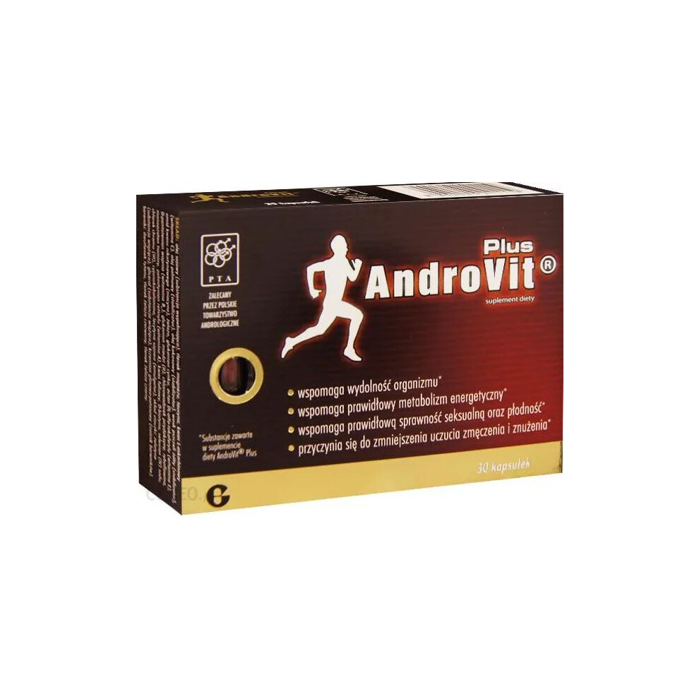 AndroVit Plus 30 kap energy metabolism anti fatigue for men suplement