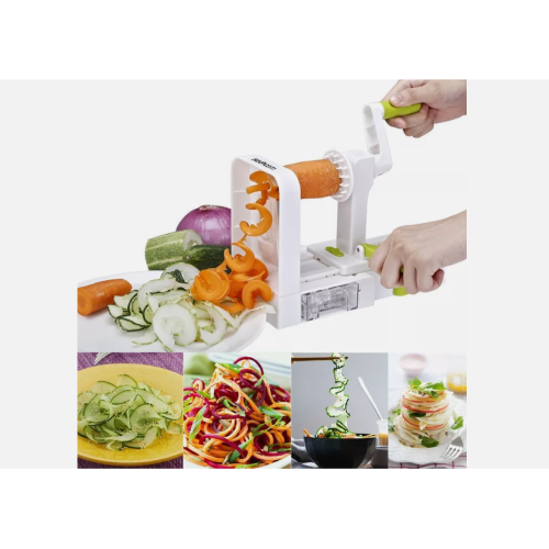 5-Blade Vegetable Spiralizer Sedhoom Foldable Spiral Slicer 1