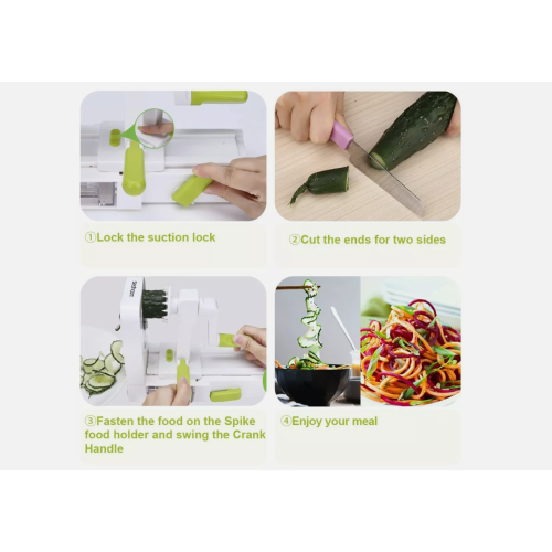 5-Blade Vegetable Spiralizer Sedhoom Foldable Spiral Slicer 2