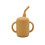 (Mustard) Silicone Training Sippy Cup with Straw and Handles 1