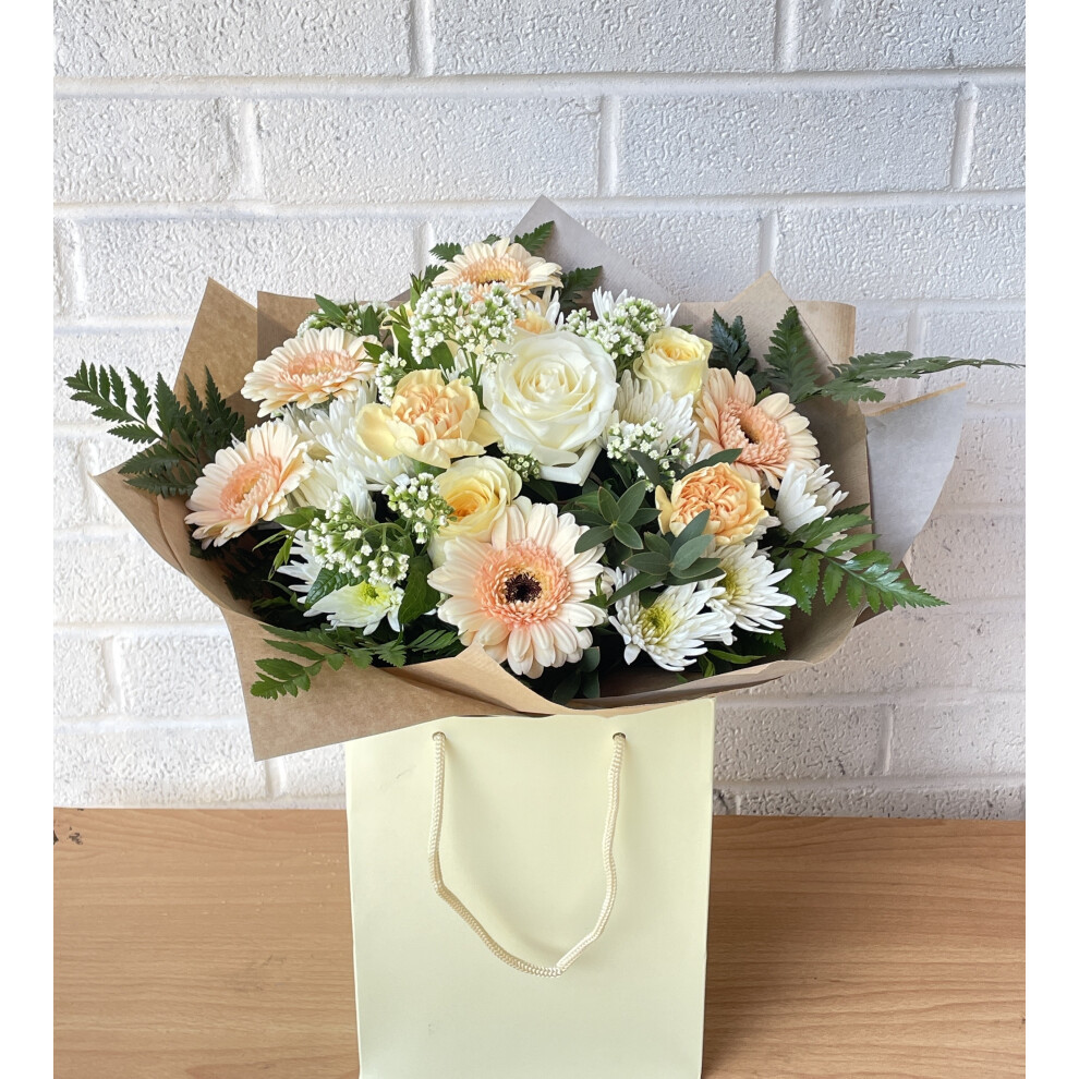 Luxurious Cream and White Bouquet, Fresh Flowers Delivery,